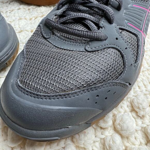 ASICS Women's SIZE 11 Gel 1150V B457Y Gray Pink Athletic Volleyball Shoe Sneaker - Picture 6 of 16